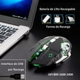 thumbnail image 4 of Mouse Inalámbrico Gamer  Recargable FREE WOLF X8 ADA  Clic Silencioso, 3 dpi Ajustable, 4 of 5
