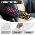thumbnail image 6 of Yuyamidu Colorful Leopard Print Car Seat Armrest Covers Fashion Car Arm Rest Decorative Accessories 2 Pcs Easy to Install Armrest Protector Covers for Cars SUVs Trucks, 6 of 7