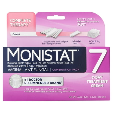 Monistat 7 vaginal 7 jours Antifongique traitement Crème thérapie complète