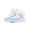 thumbnail image 2 of Tenis Bota Pirma Para Niña Basketball Ajustables Blanco/Azul blanco 19.5, 2 of 6
