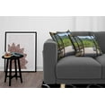 thumbnail image 3 of Ambesonne Summer Throw Pillow Cover 2 Pack, Sunny Day Mountain View, 20", Pale Green Dark Green, 3 of 7