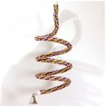 thumbnail image 1 of Bird Perch Toy Parrot Cotton Rope Chewing Bar Cage Stand Spiral with Bell Hi-Q, 1 of 5