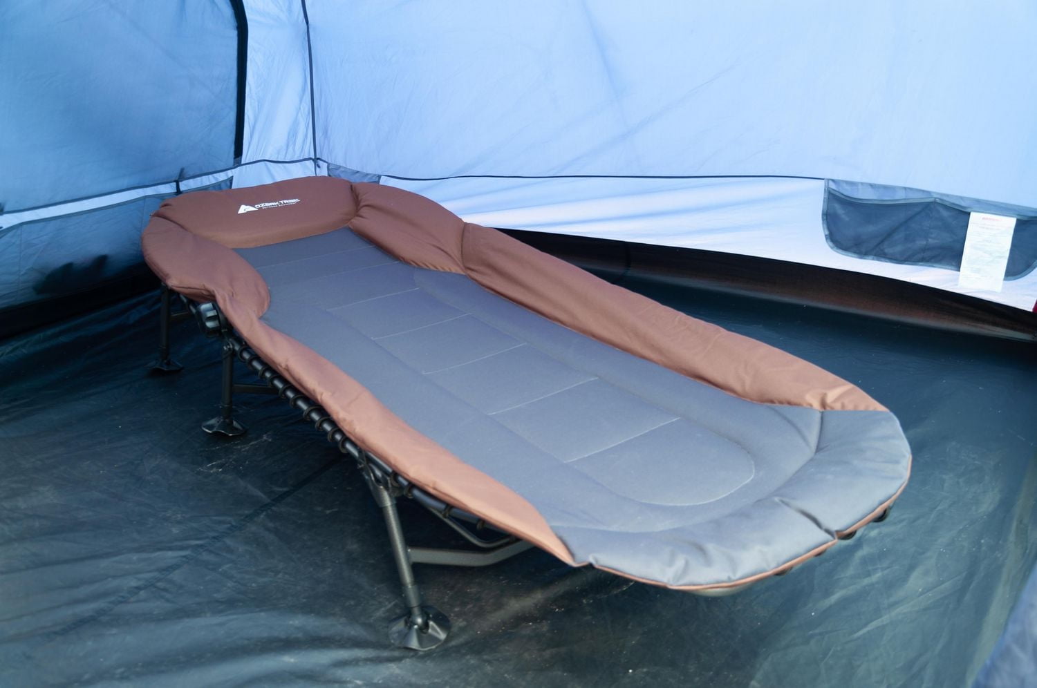 Ozark Trail Outdoor Adjustable Padded Camping Cot, Polyester