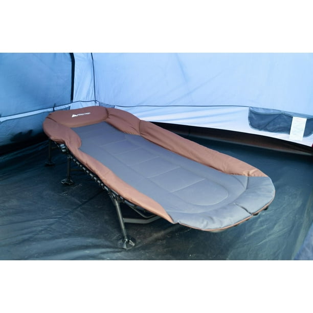 Lit De Camp Ozark Trail Pliable Pour Adulte, Compact Et Durable - 75,5 X 26 X 5,5 Cm (neuf)