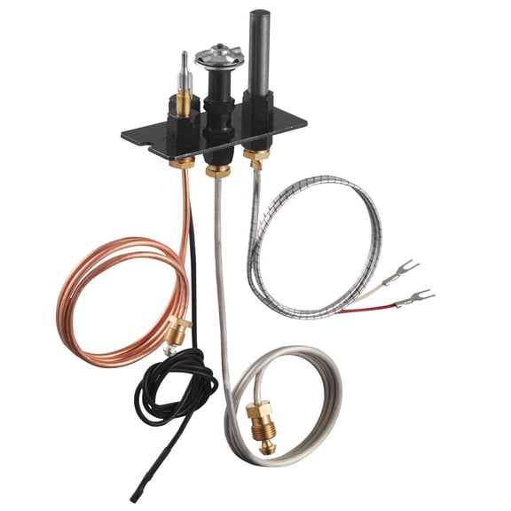 Gas Pilot Assembly OE 10002265 10002264 SRV10002264 Natural Gas LPG Ignition Replacement for Majestic Vermont Castings Temco Dutchwest Monessen Century Fireplace