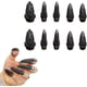thumbnail image 2 of Juego de anillos de uñas postizas con garra para disfraz de Halloween, anillos completos de cristal punk gótico, tienda de garras, puntas de los dedos curvadas, garras para niñas,, 2 of 5