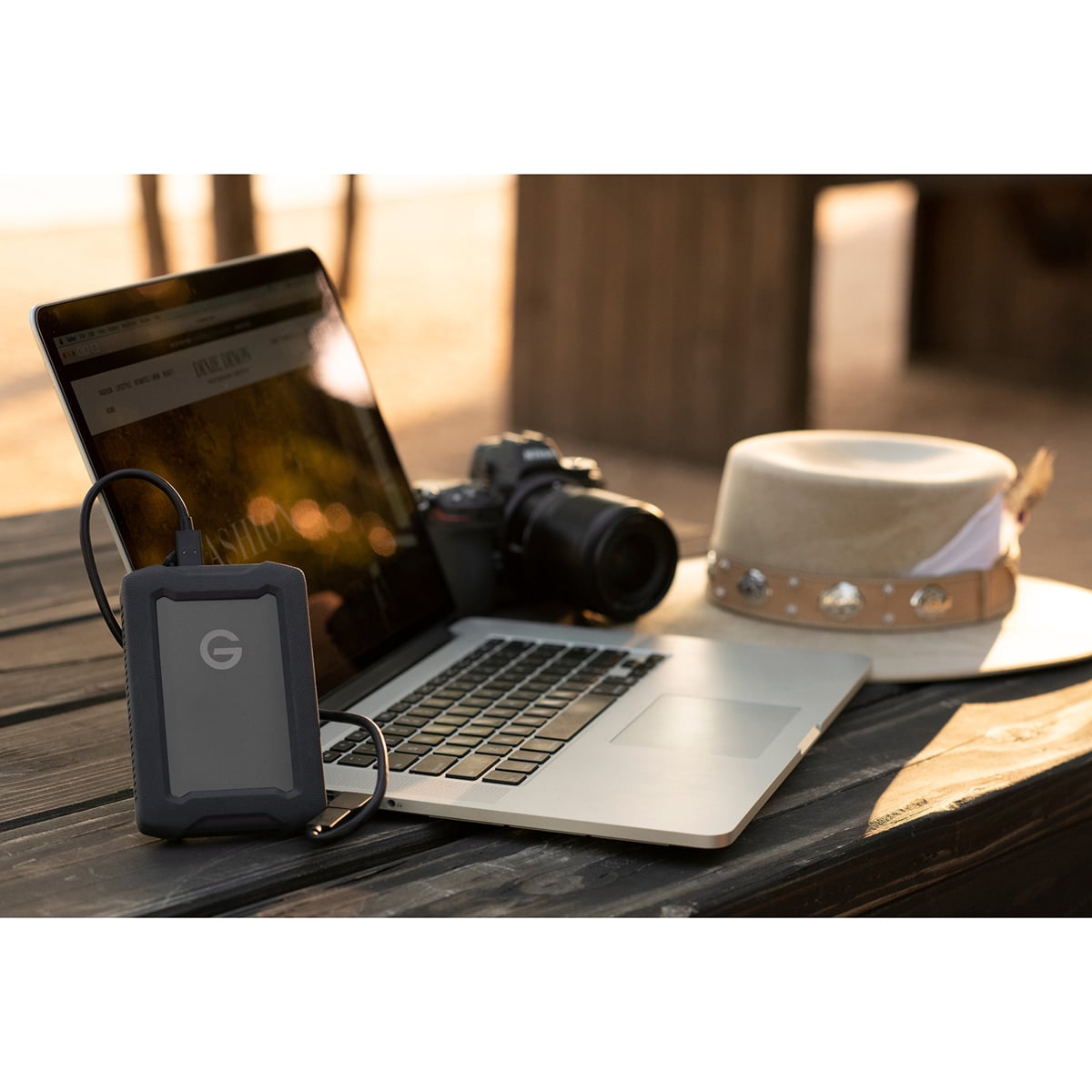 SanDisk Professional 1TB G-DRIVE ArmorATD USB-C with Thunderbolt 3 and USB 3.2 Gen 1, 2.5" Portable External Hard Drive HDD - SDPH81G-001T-GBA1D