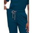 thumbnail image 5 of Scrub for Women Scrubs Top with Classic V-Neck Jogger Pants Medical Nursing Uniform Scrub Set Caribbean Blue L, 5 of 8