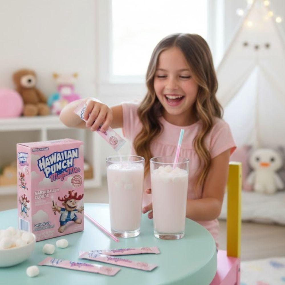 Hawaiian Punch Magic Mix Marshmallow Clouds Drink Mix (2 Pack) – Zero Sugar On-The-Go Powder Sticks with Vitamin C