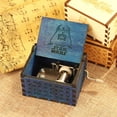 thumbnail image 4 of Caja de música de madera tallada retro Manivela de mano Caja de música antigua Decoración de regalos (C) Ndcxsfigh  Nuevos Originales, 4 of 7