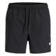 thumbnail image 2 of JACK&JONES Bañador para hombre, pack de 2 - JPSTMAUI TROPIC SOLID SWIM SHORTS MP 2P, bañador Negro/Azul claro L (Large), 2 of 5