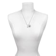thumbnail image 3 of Delight Jewelry Silvertone Large Initial - Z - Silvertone Script Initial Disc - C - Charm Necklace, 20"+3", 3 of 4