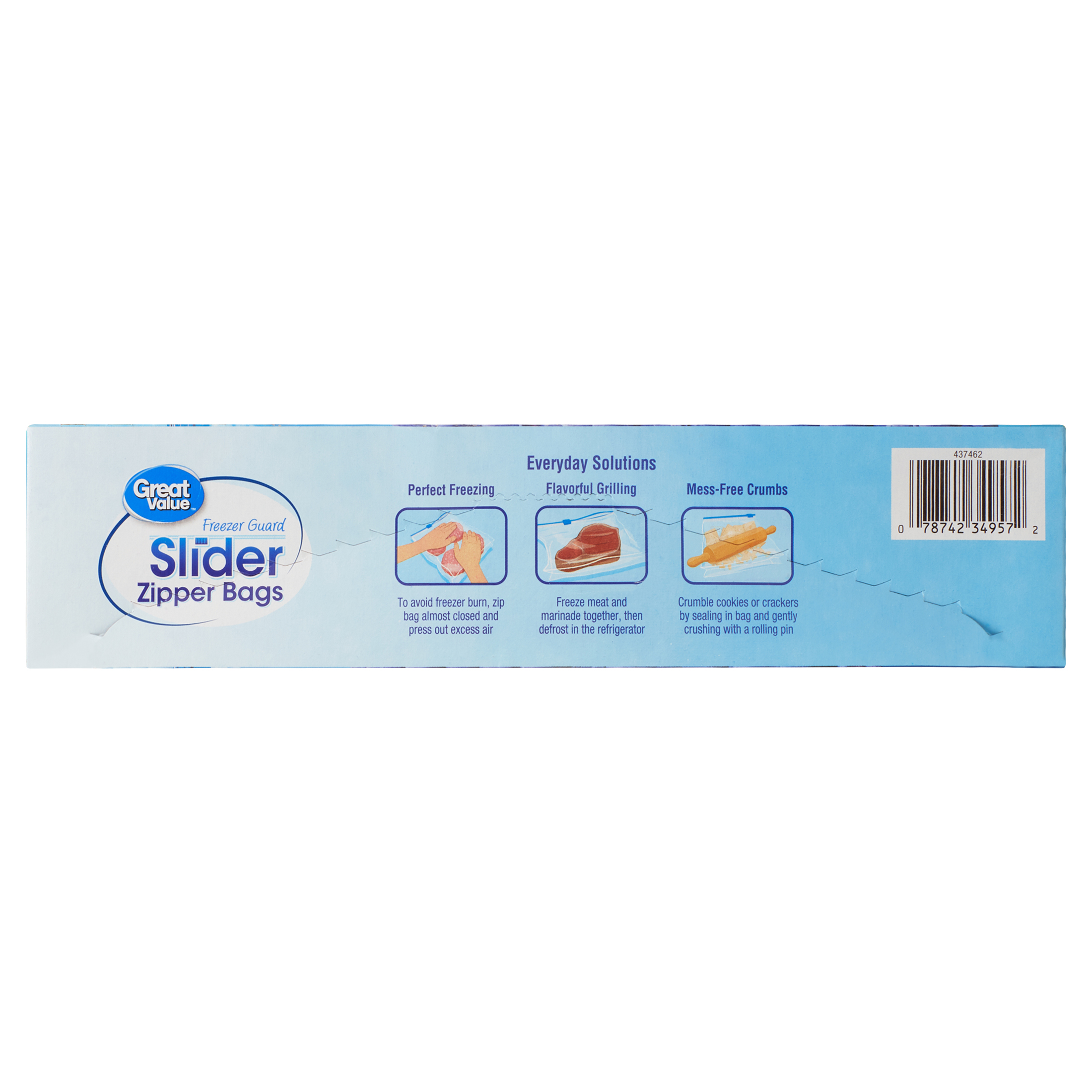 Great Value Freezer Guard Slider Zipper Bags, Gallon Freezer, 20 Count - image 5 of 5