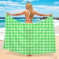 thumbnail image 5 of Hduncf Women Sheer Sarong High Slit One Size Swimsuit Coverups Fashion Summer Floral Print Chiffon Wraps Beach Cover Up Green Free Size, 5 of 5