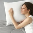 thumbnail image 3 of Sleep Zone Nanotex Cooling Pillowcases - 2 Pack, Silky Pillow Cases for Hair and Skin, Breathable Bedding for Summer and Hot Sleepers, Zippered Pillow Covers(White, King), 3 of 7