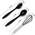 thumbnail image 4 of Set de utensilios de cocina de 10 piezas silicona libre de BPA 10 piezas negro, 4 of 7