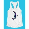 thumbnail image 3 of Basketball Dunk Racerback Tank Women -SPIdeals Designs, Female XX-Large, 3 of 4