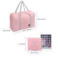 thumbnail image 2 of Bolsa de lona plegable Oucaili para mujeres y hombres, bolsas de viaje para el fin de semana, bolsa de equipaje impermeable para deportes, gimnasio, vacaciones, 2 of 5