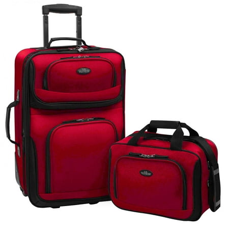 U.S. Traveler Rio 2-Piece Carry-On Luggage Set