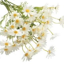 Artificial Flowers,10 pcs Silk Daisy, Artificial Gerber Daisy for Home Decoration, Fake Wildflowers Spring Flowers for Wedding Decoration, 20.87Inches