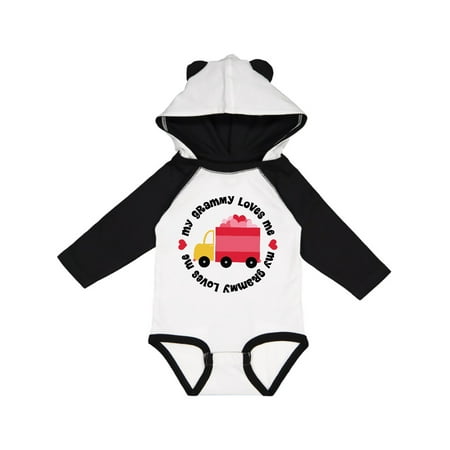 

Inktastic Grammy Loves Me grandchild Gift Baby Boy or Baby Girl Long Sleeve Bodysuit