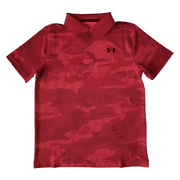 Under Armour Boys' Performance 2.0 Novelty Golf Polo (Cordova/Black - 615, Youth