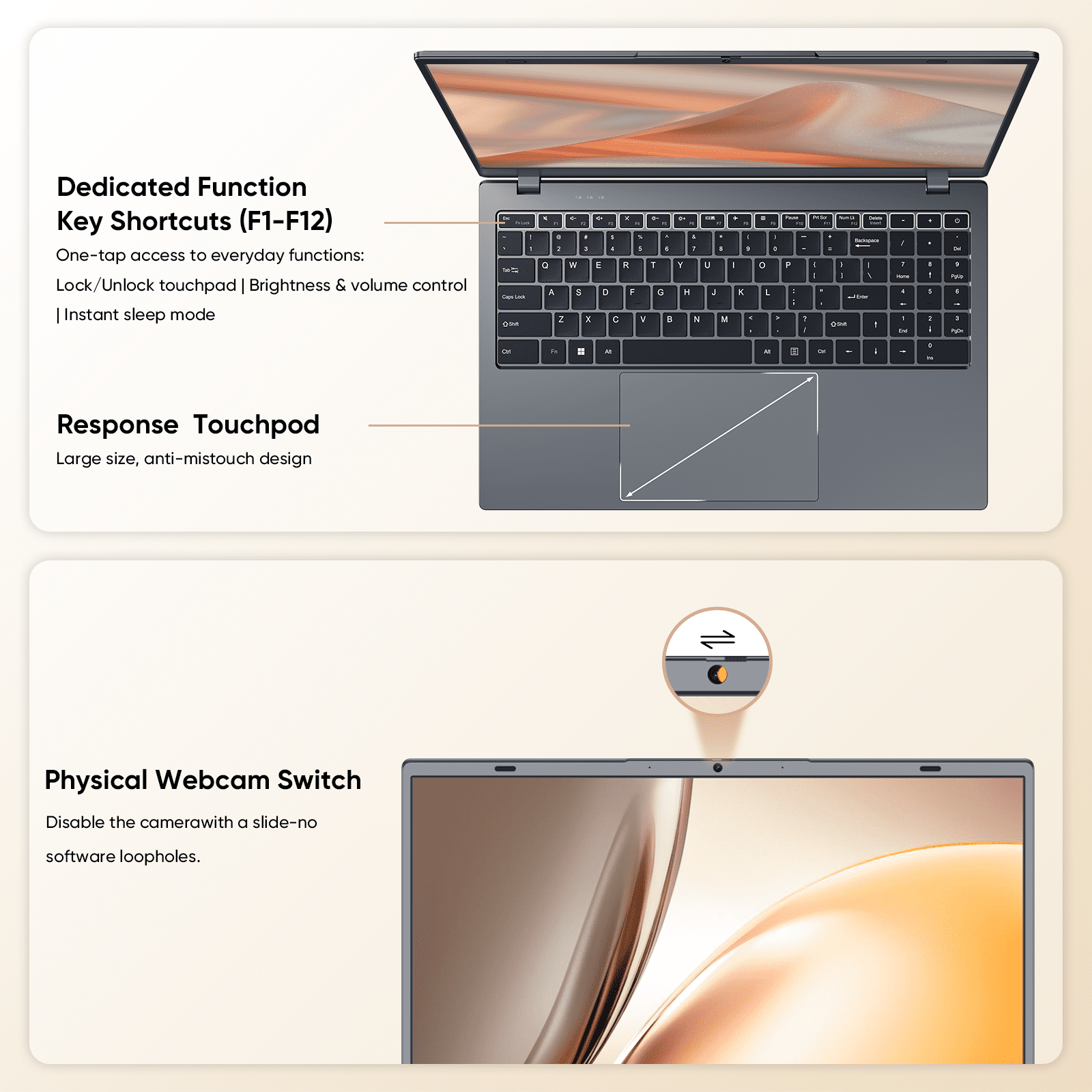 Coolby Laptop,15.6'' Laptop Computer,8GB RAM LPDDR4 128GB SSD(Expandable to 1TB), AMD Athlon Processor Up to 2.6 GHz,WiFi 5,BT 5.0, Webcam, Poratable Student and Business ,Home Laptops