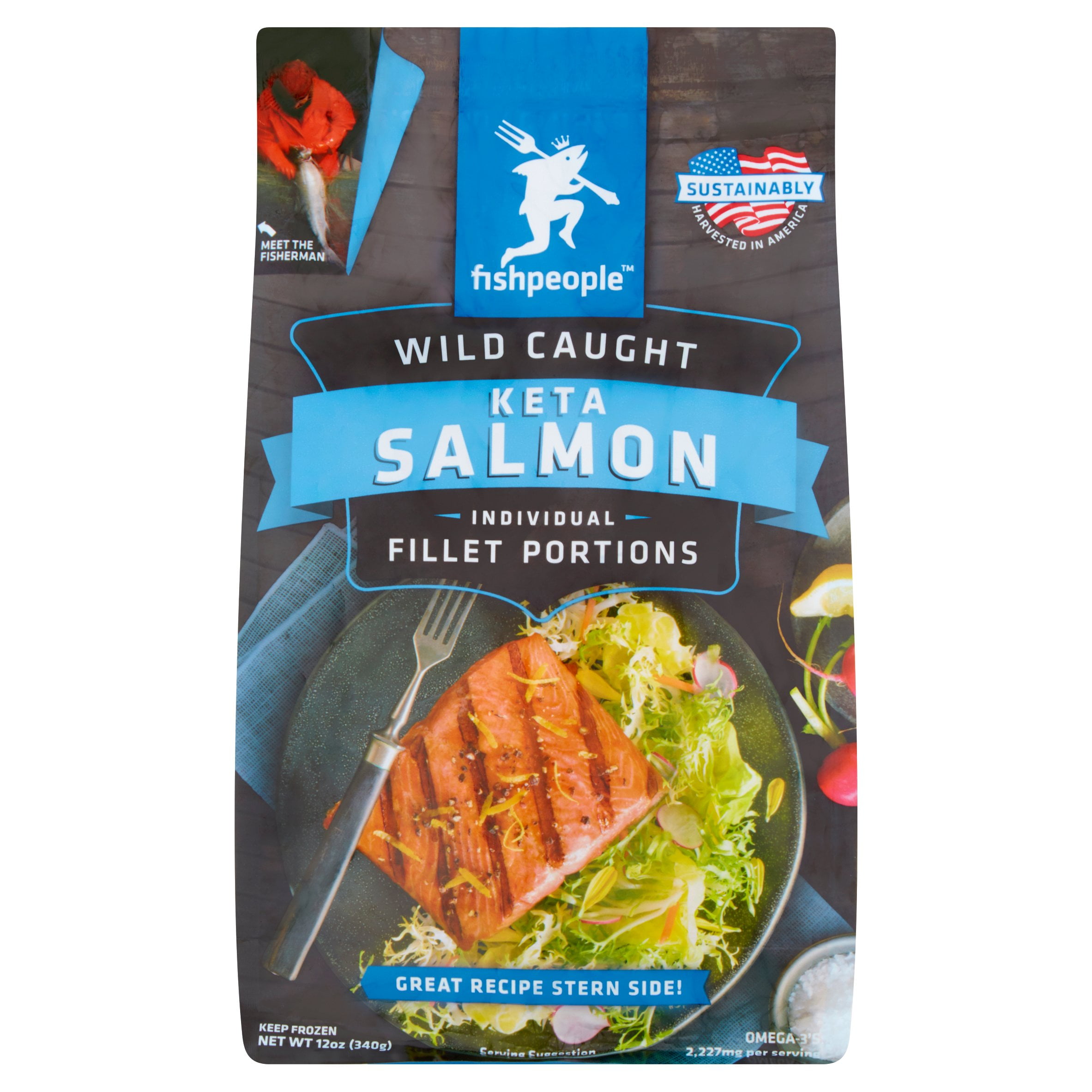 Fishpeople Wild Caught Keta Salmon Individual Fillet Portions Walmart