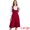 Red, variant on DARING DIVA Women's Lace Trim Button Overalls Midi Vintage Pinafore Dress M Black