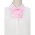 thumbnail image 2 of INSPIRE CHIC Women's Pre-Tied Bowknot Bow Tie Adjustable Strap Bowtie Solid Color One Size Pink, 2 of 6