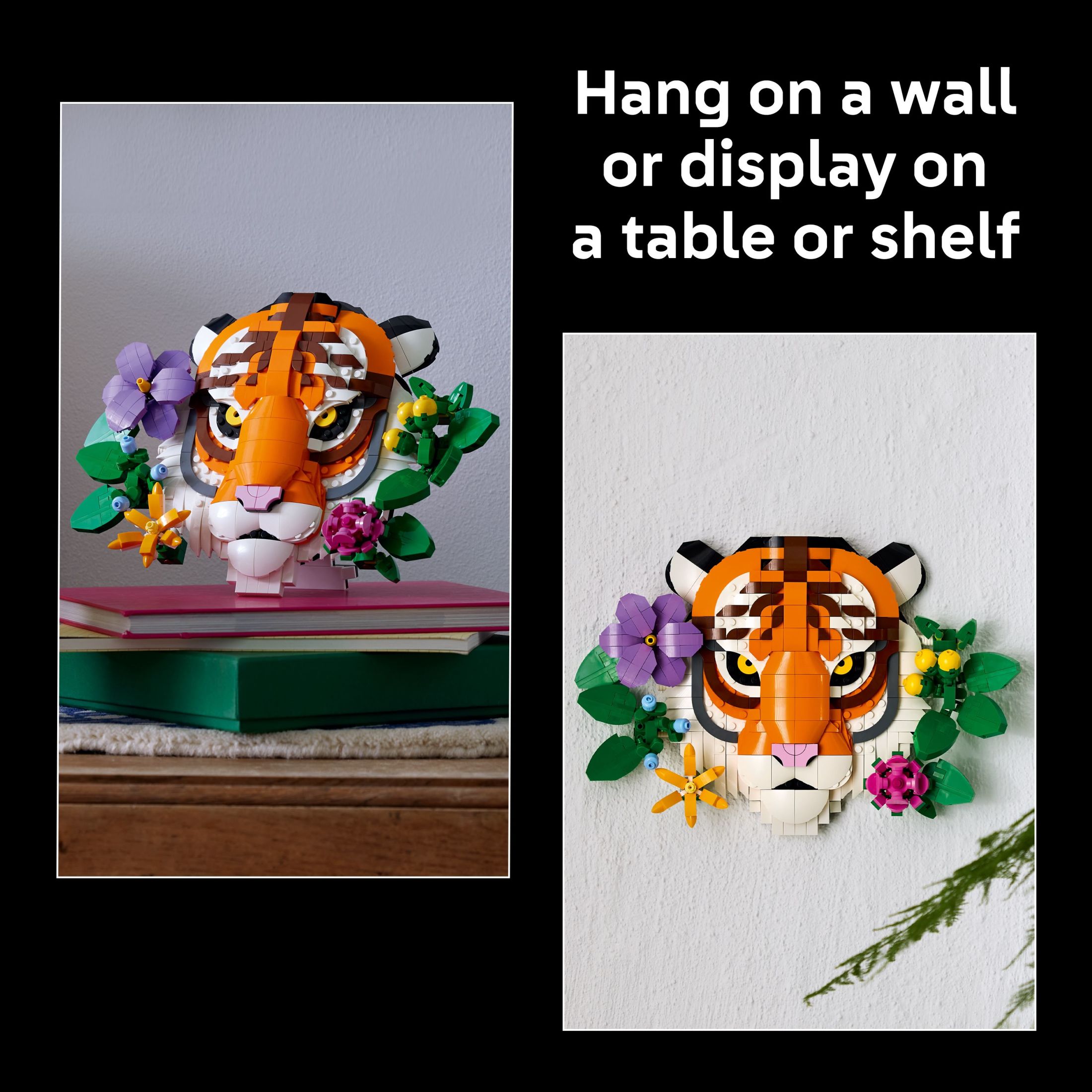 LEGO Art The Fauna Collection – Tiger,  Building Set for Adults 18+ - New Home or Housewarming Gift Idea - Collectible DIY Kit for Men and Women Who Enjoy Arts and Crafts - 31217