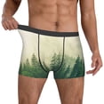 thumbnail image 2 of Kdxio Men's Boxer Briefs with Fog Forest Print - Comfortable and Breathable Underwear for Everyday Wear, 2 of 7