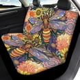 thumbnail image 4 of Pzuqiu Bee Mandala Car Seat Covers Easy Installation Car Seat Covers Full Set Easy to Install Interior Breathable Fit for Cars Truck, 4 of 10