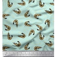 thumbnail image 1 of Soimoi Cotton Voile Fabric Circle,Dot & Prawns Ocean Decor Fabric Printed Yard 42 Inch Wide, 1 of 1