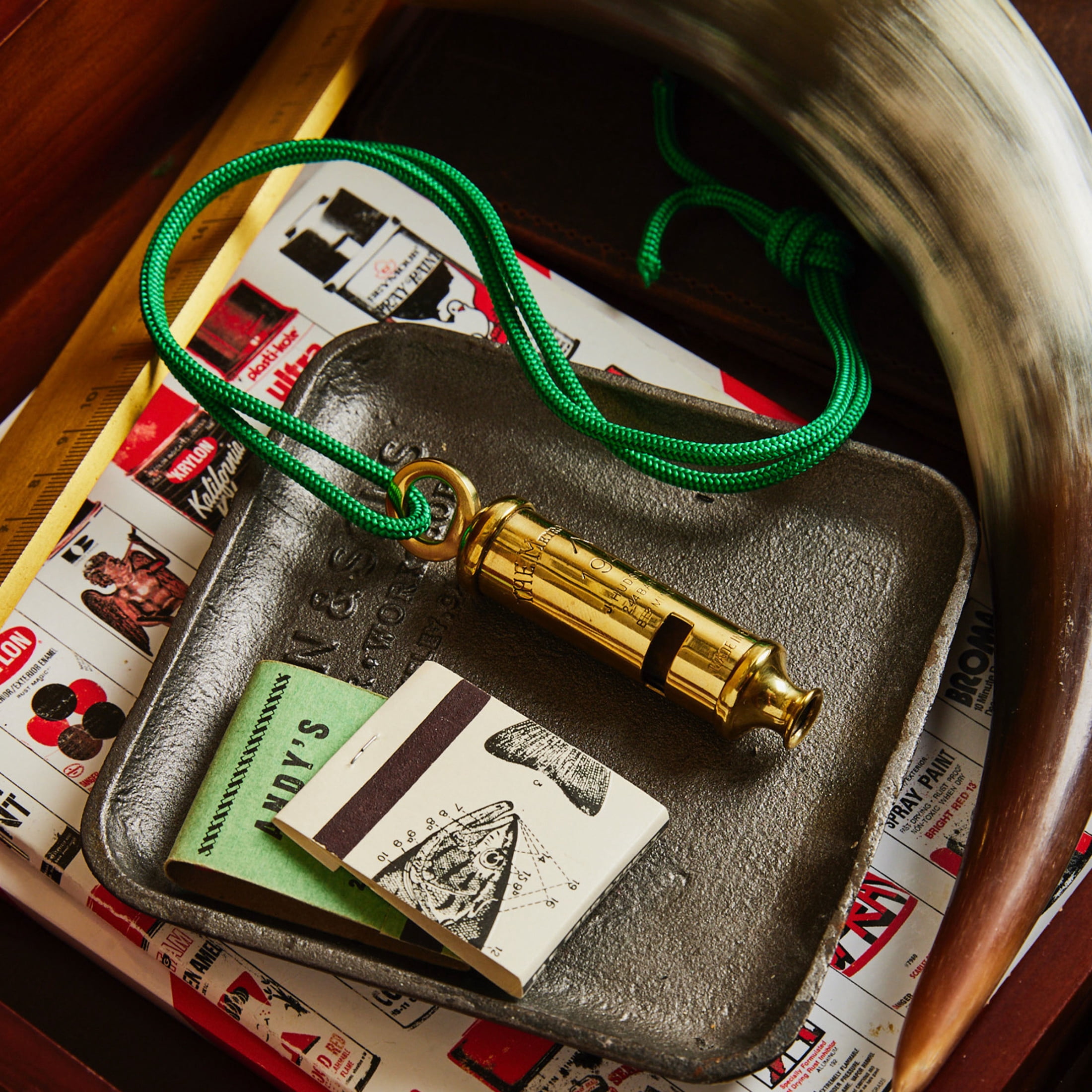 Kings County Tools Authentic London Police and WWII-Era Brass Whistle