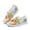 Cute Corgi Floral, variant on Tropical Palm Leaves Hibiscus Print Womens Casual Shoes Walking Shoes Slip On Flats Size 6.5