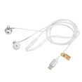 thumbnail image 3 of Auriculares tipo C Metal HiFi estéreo graves profundos cancelación de ruido USB C auriculares con micrófono y control de volumen blanco, 3 of 14