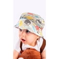 thumbnail image 2 of Wear Sierra Baby Boys’ Cartoon Animal Print Fedora Hat, Soft UV Protection, White, One Size, 2 of 3