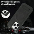 thumbnail image 4 of Nalacover Magnetic for iPhone 15 Pro Max Case with Invisible Stand[Compatible with MagSafe][Military Drop Protection] Shockproof Slim Phone Cover Compatible with iPhone 15 Pro Max, Black, 4 of 10