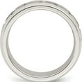 thumbnail image 3 of Sterling Silver Ss 6mm Polished Fancy Band Size 7.5 Made In United States qwb110-7.5, 3 of 6