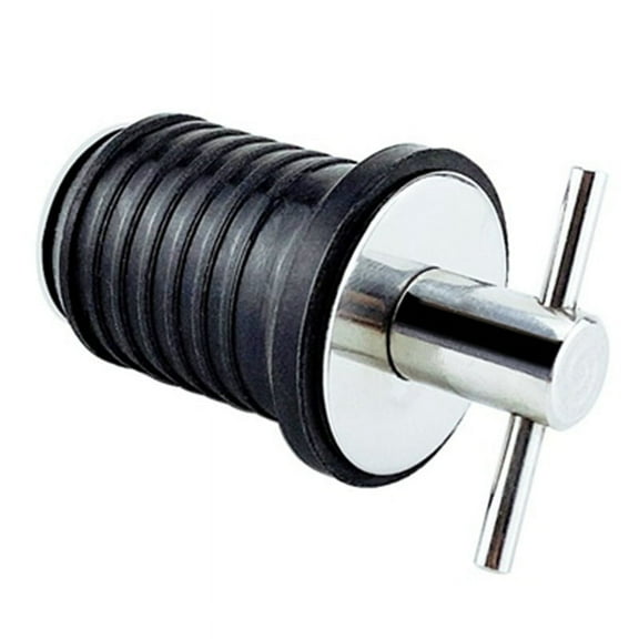 1 x boat Drain Plug-Silver&Black