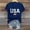 Navy, variant on WCJM Women's Patriotic Graphic Short Sleeve V Neck T Shirt American Flag Tee Casual Top for Fourth of July 2026 Tee Weekend(Navy,L)