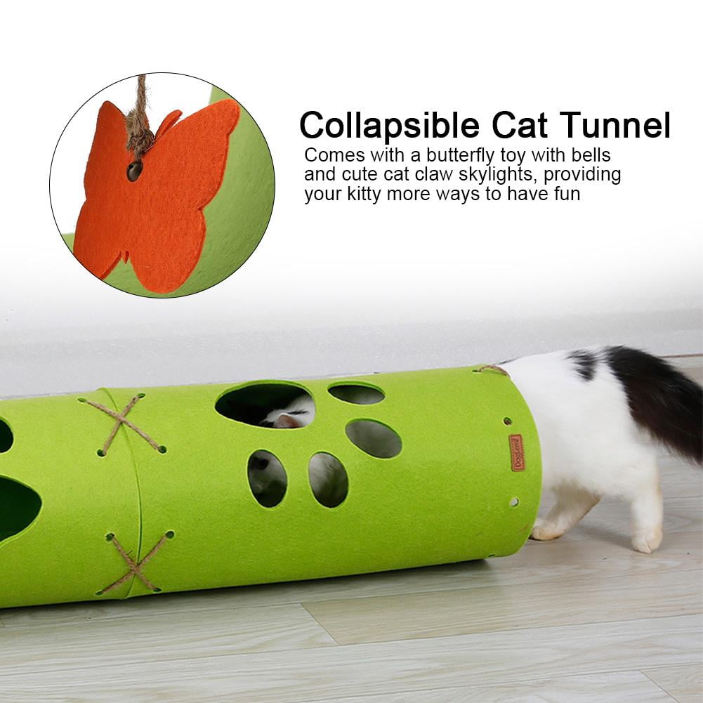 Sonew Collapsible Cat Tunnel Toy Pet Tube For Exercise And