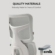 SIHOO Doro S100 Ergonomic Office Chair - with Dual Dynamic Lumbar Support, 5-Level Adjustable Backrest, 4D Coordinated Armrests, 135-degree Max. Recline Angle White