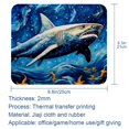 thumbnail image 5 of Shark Square Desk Mat Mouse Mat Mouse Pad, 8.3x9.8 Inch, Non-Slip Rubber Bottom, Printed, Suitable for Office and Gaming, 5 of 6