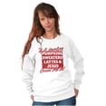thumbnail image 4 of PSL and Jesus Sweater Weather Women Crewneck Sweatshirt Brisco Brands S, 4 of 6
