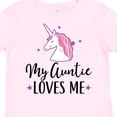 thumbnail image 4 of Inktastic My Auntie Loves Me Unicorn Girls Toddler T-Shirt, 4 of 5