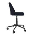 thumbnail image 4 of Novogratz Brittany Office Chair with Casters, Blue Linen, 4 of 11