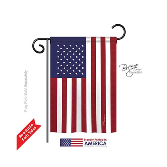 13 x 18 Double Sided Americana USA Flag Garden Flag 