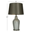 thumbnail image 4 of DecMode 25" Silver Table Lamp with Gray Linen Shade, 4 of 11